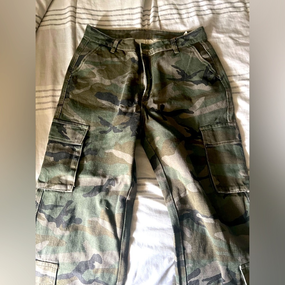 Camo cargo pants